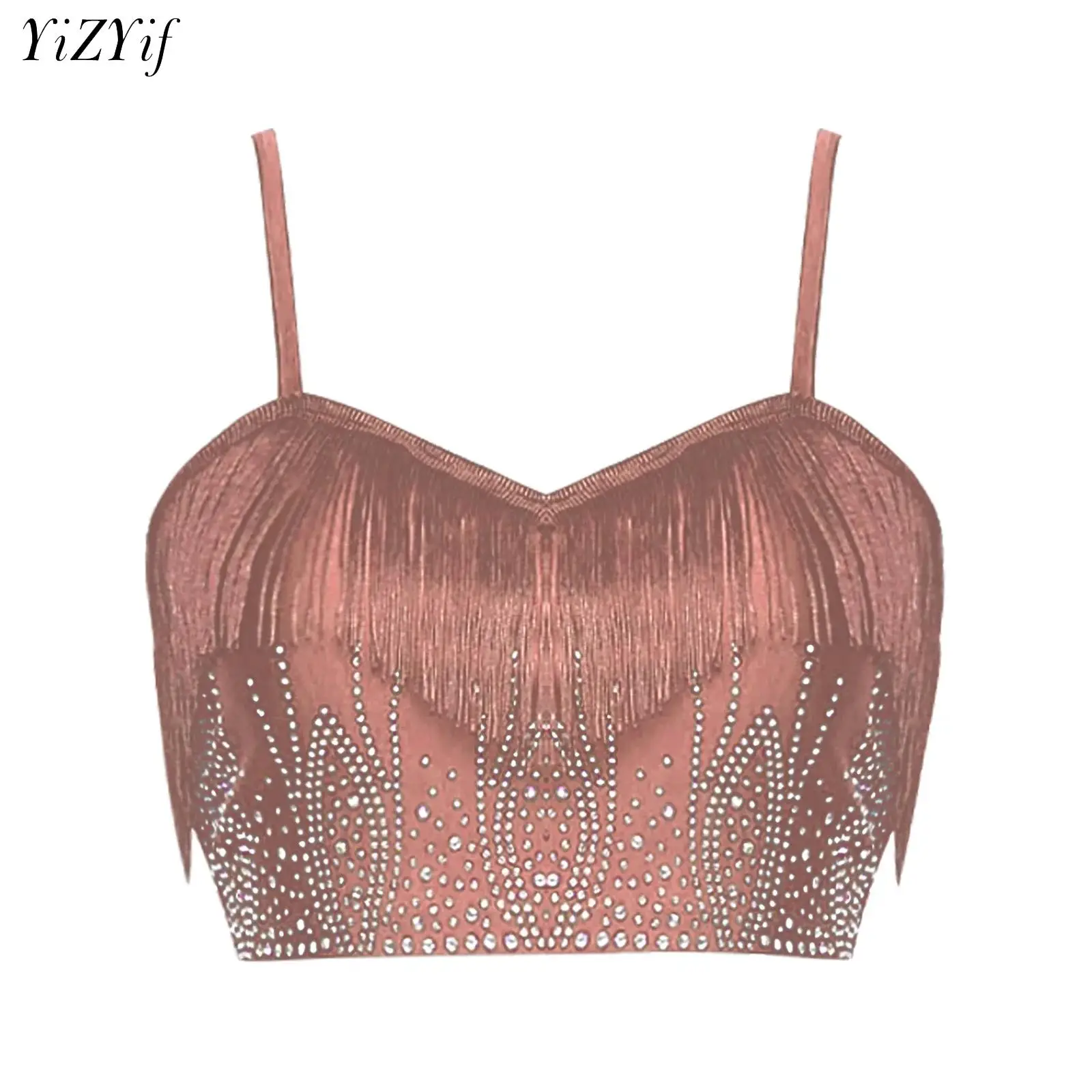 Women Tassel Glittery Rhinestone Camisole Carnival Rave Performance Belly Dance Costume Modern Lyrical Competition Dancewear
Women Tassel Glittery Rhinestone Camisole Carnival Rave Performance Belly Dance Costume Modern Lyrical Competition Dancewear