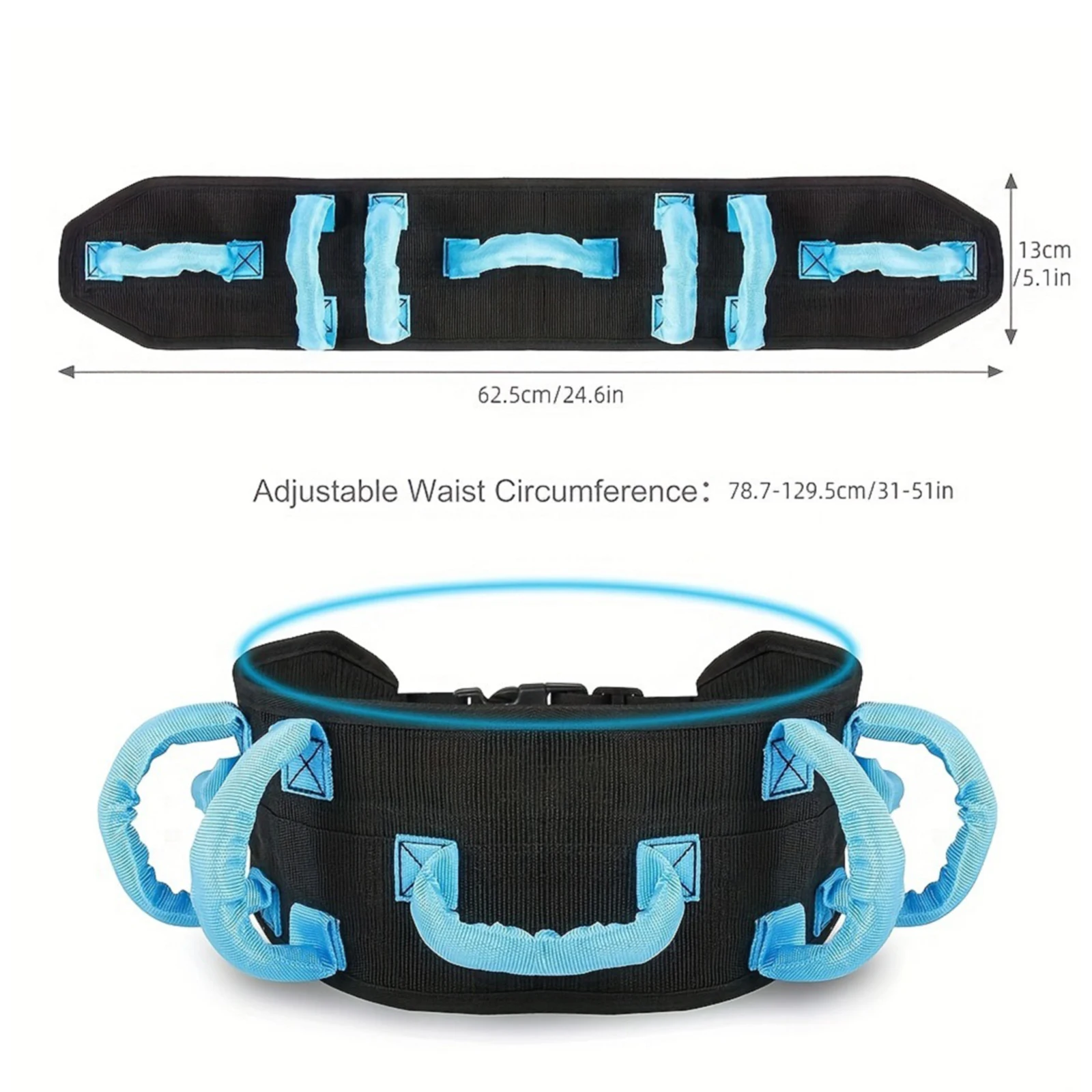 Metal Buckle Safety Gait Belt with Handles Rehabilitation Assistive Device Adjustable Recovery Training Belt for Lifting Seniors
Metal Buckle Safety Gait Belt with Handles Rehabilitation Assistive Device Adjustable Recovery Training Belt for Lifting Seniors