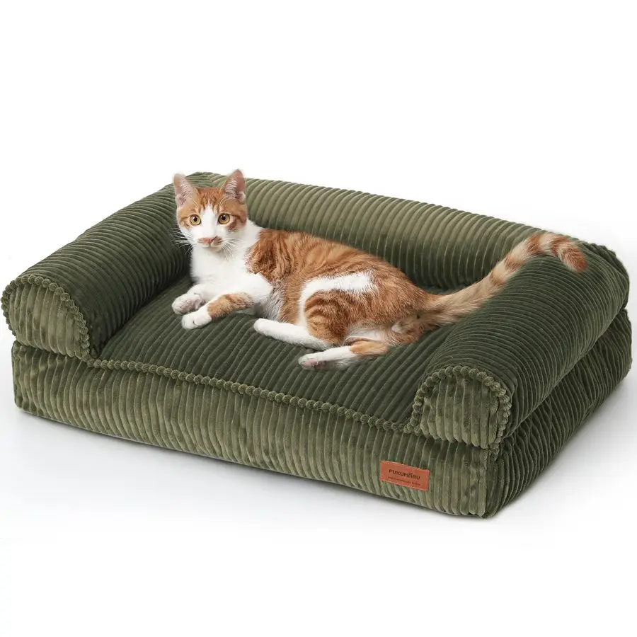 Dog Couch Bed, Corduroy Cozy Cat Bed for Indoor Cats with Washable Cover, 28in Waterproof Orthopedic Dog Beds Sofa for Small Dog
Dog Couch Bed, Corduroy Cozy Cat Bed for Indoor Cats with Washable Cover, 28in Waterproof Orthopedic Dog Beds Sofa for Small Dog