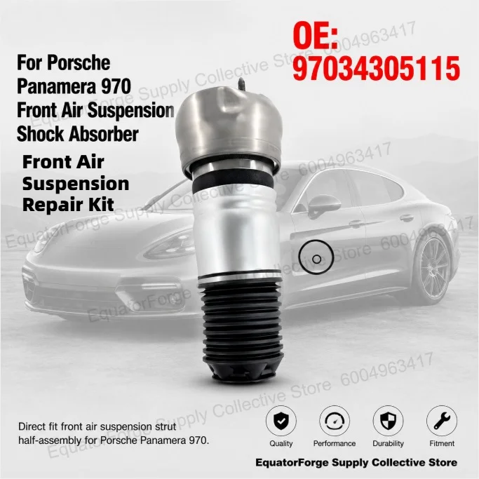Direct Fit High Stability Front Air Suspension Strut Repair Half-Assembly for Porsche Panamera 970 - OE 97034305115
Direct Fit High Stability Front Air Suspension Strut Repair Half-Assembly for Porsche Panamera 970 - OE 97034305115
