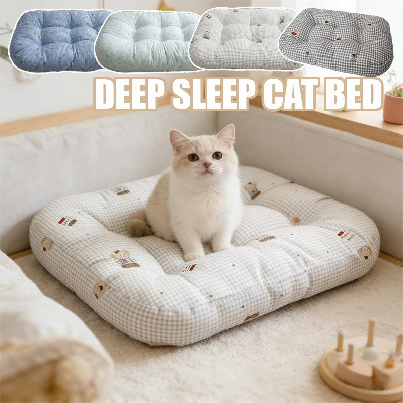 French Style Plaid Floral Pet Bed for Dogs Cats Skin-Friendly Breathable PP Cotton Filled Durable Scratch-Resistant Calming Nest
French Style Plaid Floral Pet Bed for Dogs Cats Skin-Friendly Breathable PP Cotton Filled Durable Scratch-Resistant Calming Nest