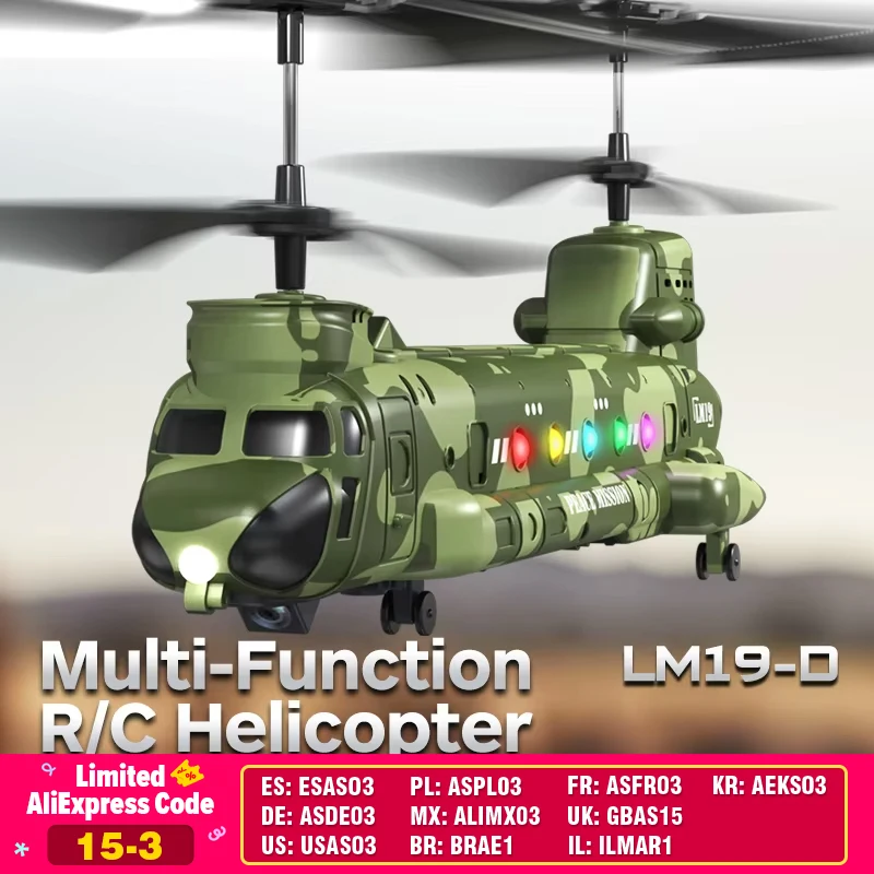 RC Helicopter with Camera 2.4G Remote Control Aircraft FPV Drones 4CH HD Aerial Photography Airplane Toys for Boys Adult Gifts
RC Helicopter with Camera 2.4G Remote Control Aircraft FPV Drones 4CH HD Aerial Photography Airplane Toys for Boys Adult Gifts