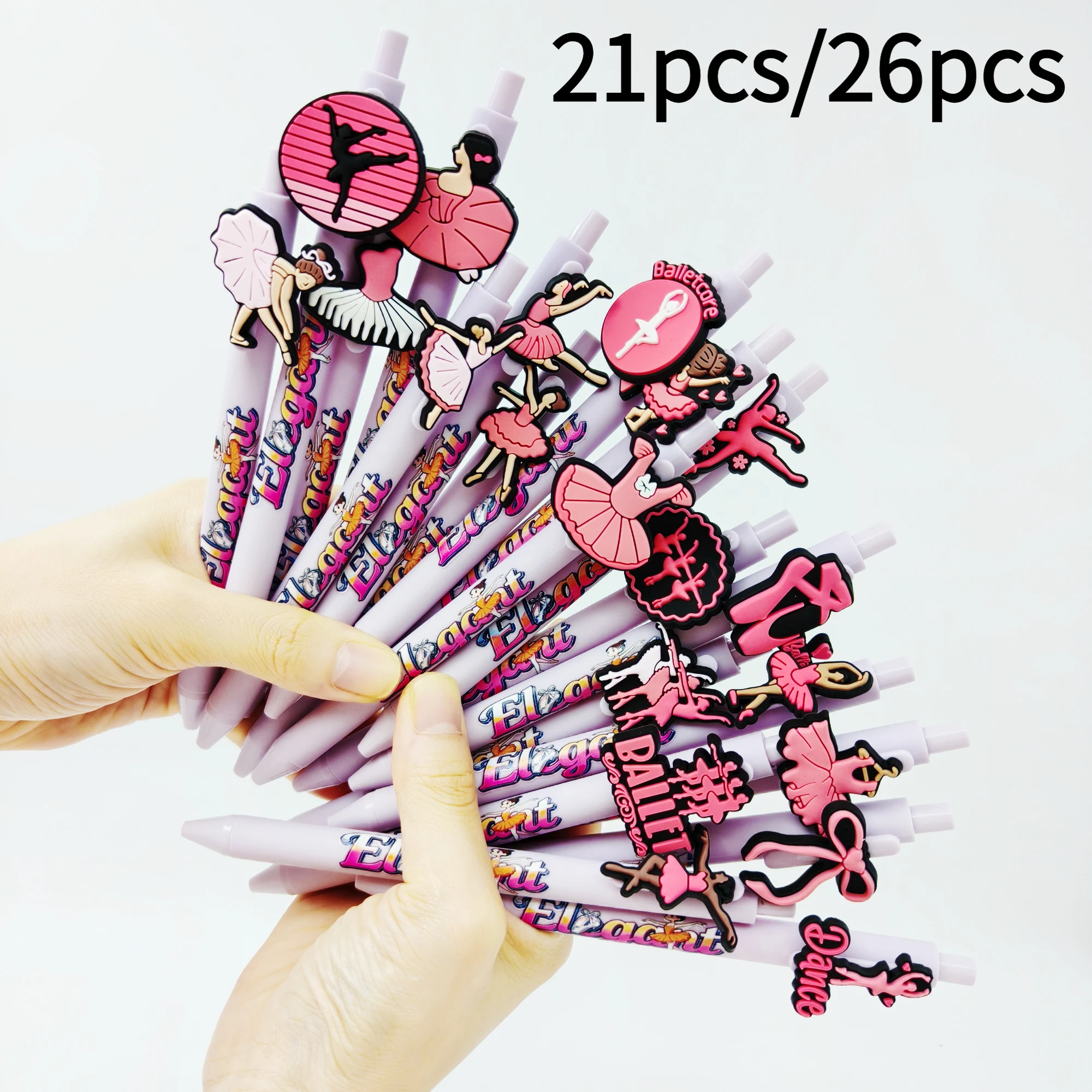 21 шт./26 шт., шариковая ручка для моделирования на тему балерины, фиолетовая гелевая ручка Таро с принтом балерины
21 шт./26 шт., шариковая ручка для моделирования на тему балерины, фиолетовая гелевая ручка Таро с принтом балерины