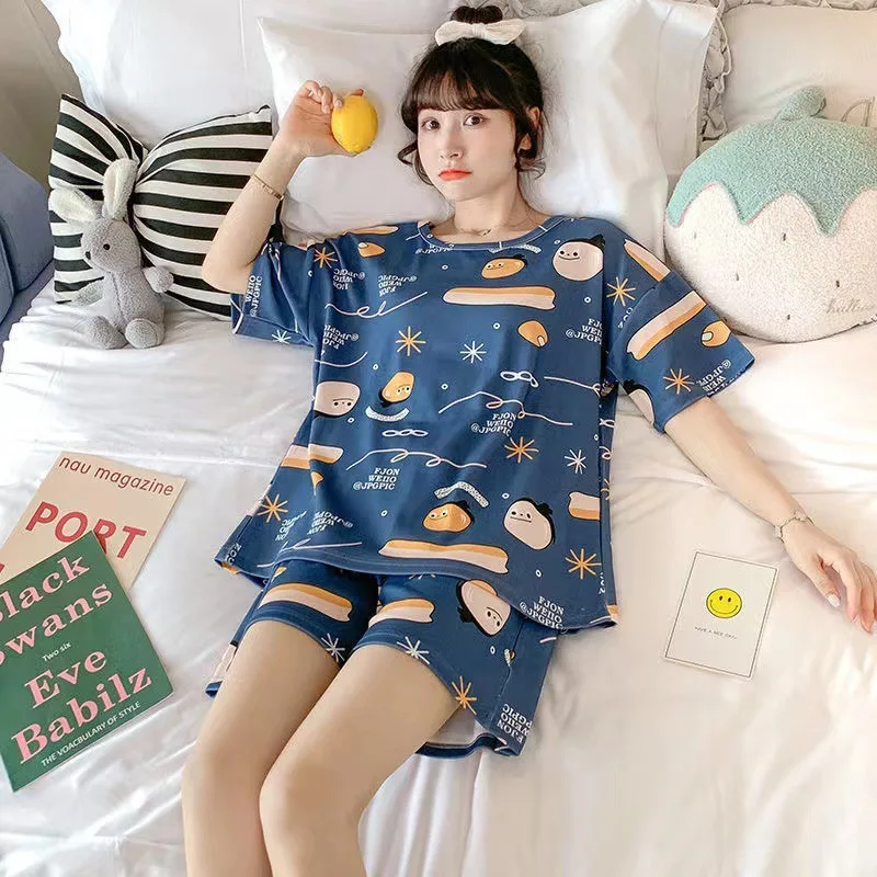 2 Piece Suit Set Women's Pajamas Sweet Cartoon Sleepwear Print Tops Shorts Pajama Homewear Nightwear Loungewear for Autumn Wome
2 Piece Suit Set Women's Pajamas Sweet Cartoon Sleepwear Print Tops Shorts Pajama Homewear Nightwear Loungewear for Autumn Wome