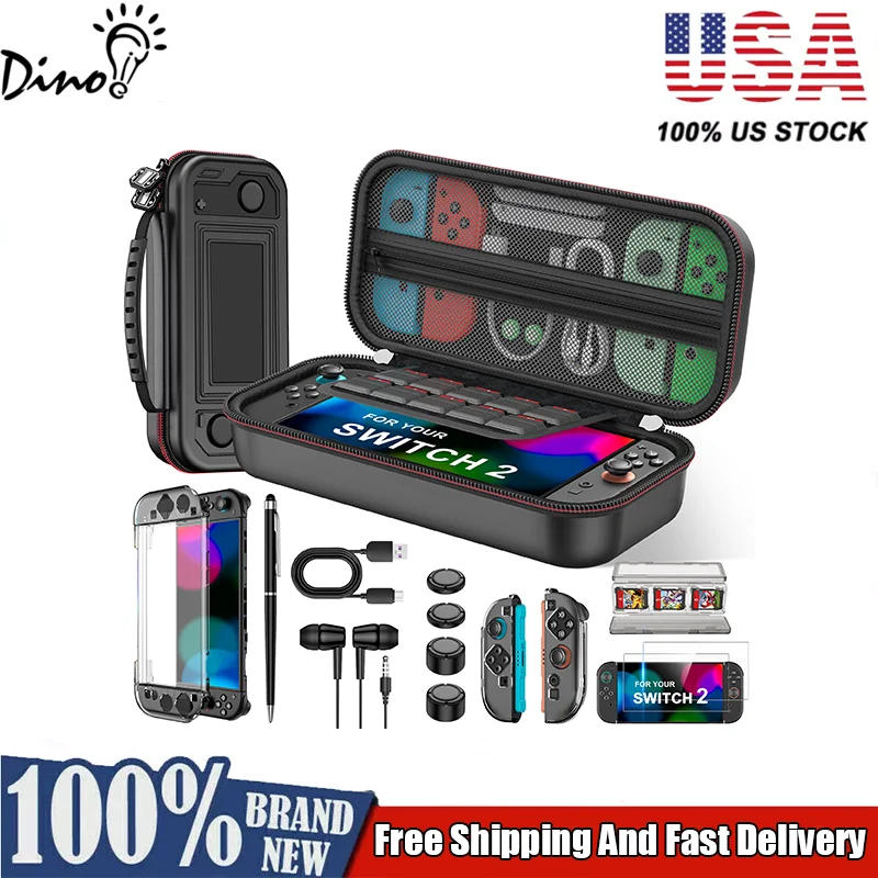 DinoFire SD400 8 IN 1 bag for switch/oled/switch2 Waterproof Travel Carrying Case EVA for Switch2 bag anti-friction protect
DinoFire SD400 8 IN 1 bag for switch/oled/switch2 Waterproof Travel Carrying Case EVA for Switch2 bag anti-friction protect