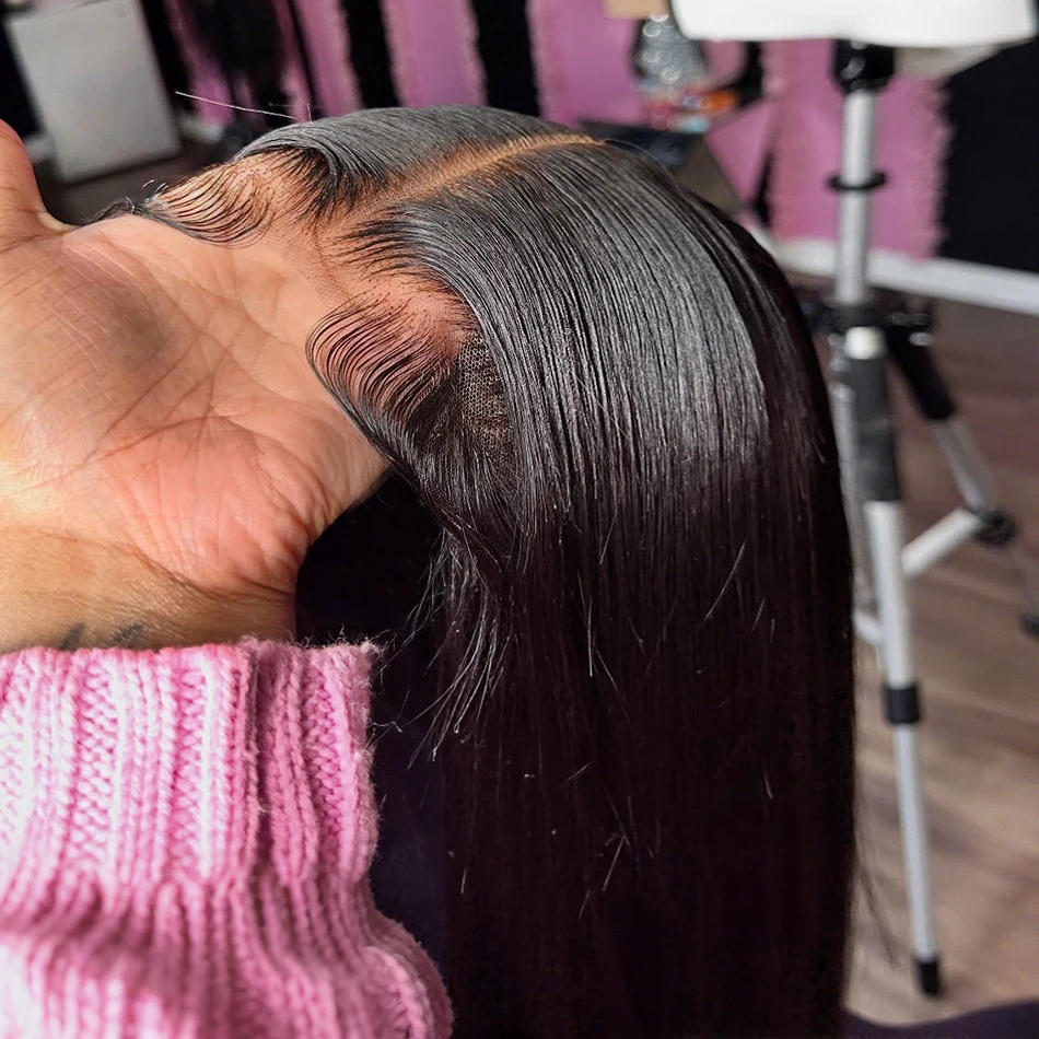 100% Human Hair 13x4 Bone Straight HD Lace Front Wig 30 38 Inch 13x6 Lace Frontal Wigs 5x5 Glueless Clourse Brazilian Wear Black
100% Human Hair 13x4 Bone Straight HD Lace Front Wig 30 38 Inch 13x6 Lace Frontal Wigs 5x5 Glueless Clourse Brazilian Wear Black