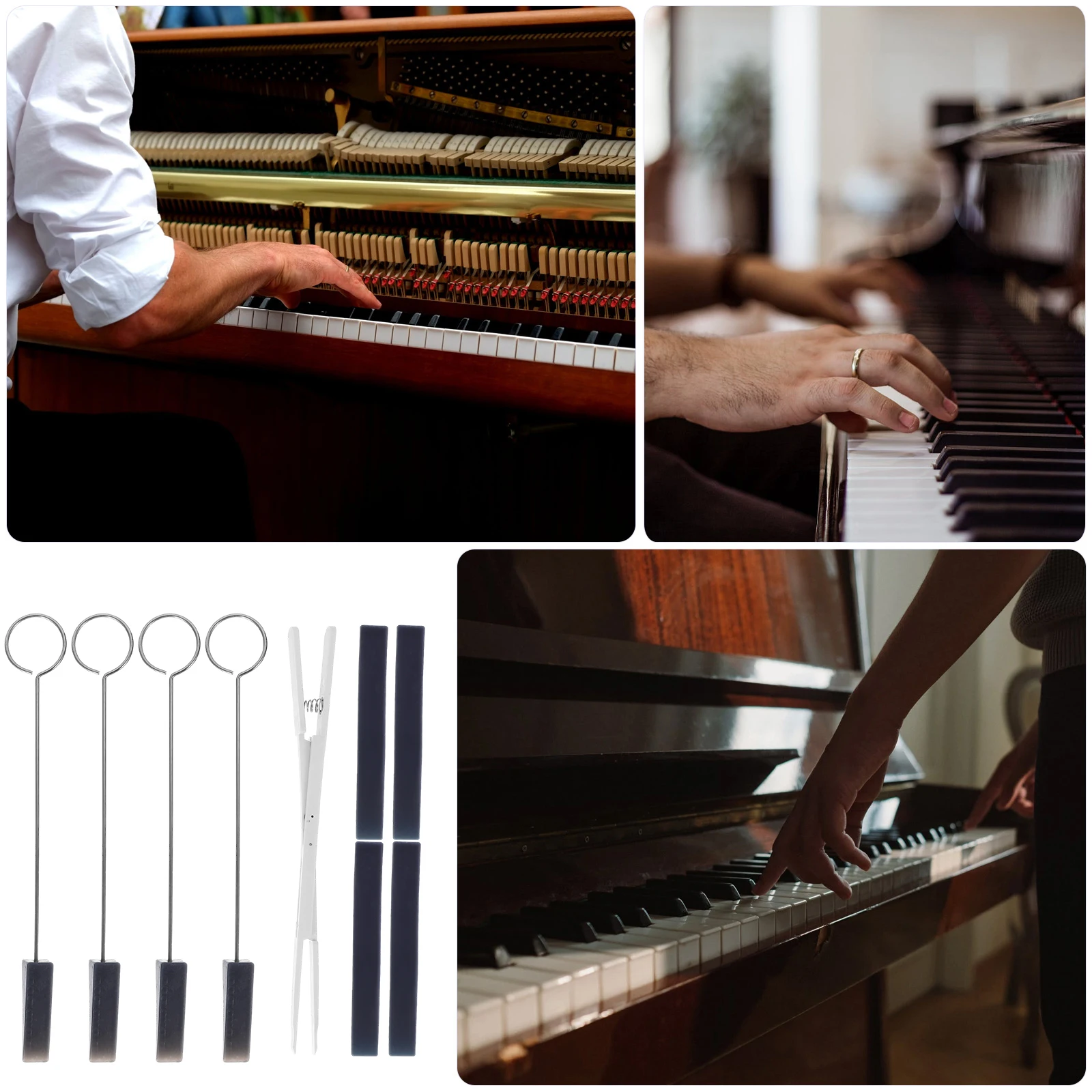 Piano Mute Clip Treble Clamp Tuning Tool Durable Rubber Blue 4 Long Gel White Nylon Keyboard Instrument Parts
Piano Mute Clip Treble Clamp Tuning Tool Durable Rubber Blue 4 Long Gel White Nylon Keyboard Instrument Parts
