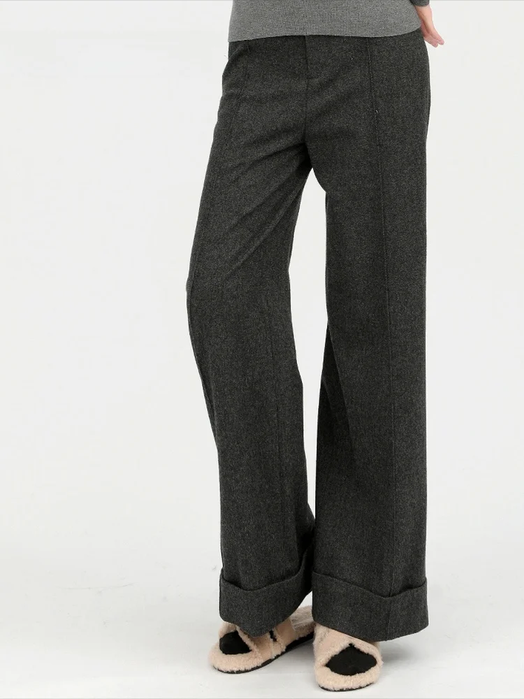 Брюки прямого кроя с высокой талией для женщин больших размеров, утягивающие, для офиса, новинка зимней коллекции
Брюки прямого кроя с высокой талией для женщин больших размеров, утягивающие, для офиса, новинка зимней коллекции