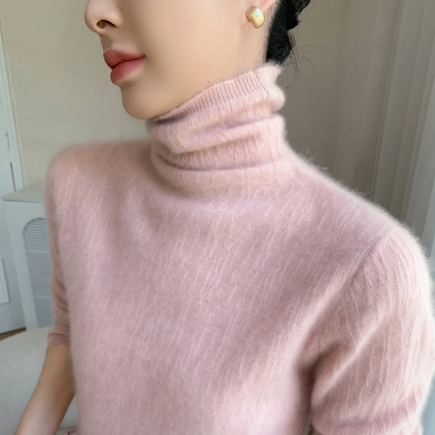 Женский пуловер из 100% чистого кашемира, свободный вязаный свитер с высоким воротом, теплый утолщенный повседневный джемпер на осень/зиму
Женский пуловер из 100% чистого кашемира, свободный вязаный свитер с высоким воротом, теплый утолщенный повседневный джемпер на осень/зиму