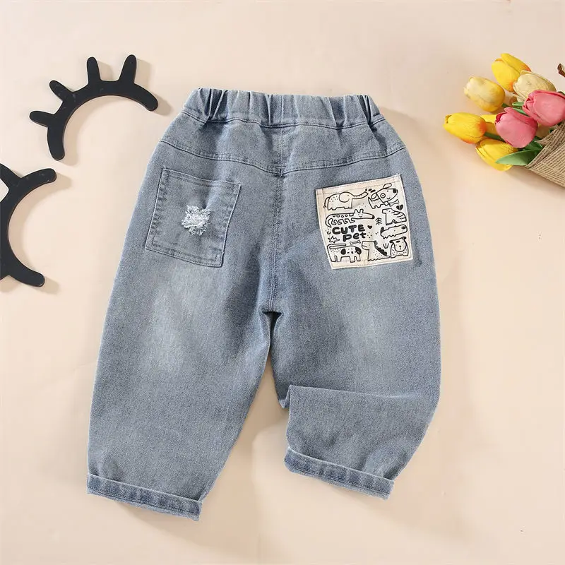 High Quality Spring Kids Boys Girls Fashion Blue Color Sand Wash Jeans Children Boys Casual Denim Pants Toddler 1 2 3 4 5 Years
High Quality Spring Kids Boys Girls Fashion Blue Color Sand Wash Jeans Children Boys Casual Denim Pants Toddler 1 2 3 4 5 Years