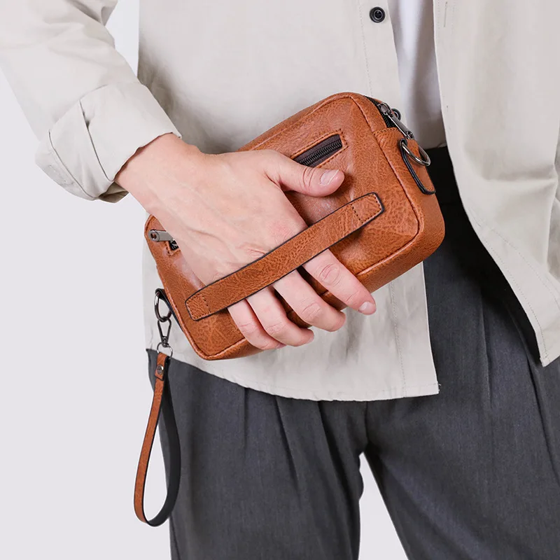 Men's Clutch Bag Long Shoulder Wallet PU Leather Handbag Cross Card Holder Phone Necessaire Pouch Hand portable Little Bag
Men's Clutch Bag Long Shoulder Wallet PU Leather Handbag Cross Card Holder Phone Necessaire Pouch Hand portable Little Bag