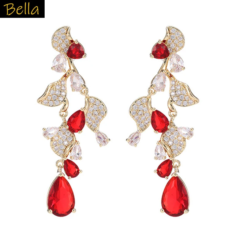 trendy gold color earrings leaf green red small drop shiny jewelry women earrings evening party daily wear jewely
trendy gold color earrings leaf green red small drop shiny jewelry women earrings evening party daily wear jewely