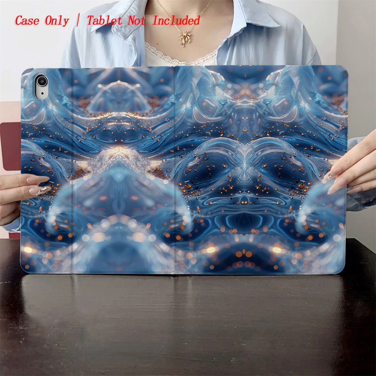2025 Blue Wave and Gold Dot Print Pattern - Suitable for multiple Apple tablet computer cases such as iPad/iPad pro/iPad air
2025 Blue Wave and Gold Dot Print Pattern - Suitable for multiple Apple tablet computer cases such as iPad/iPad pro/iPad air