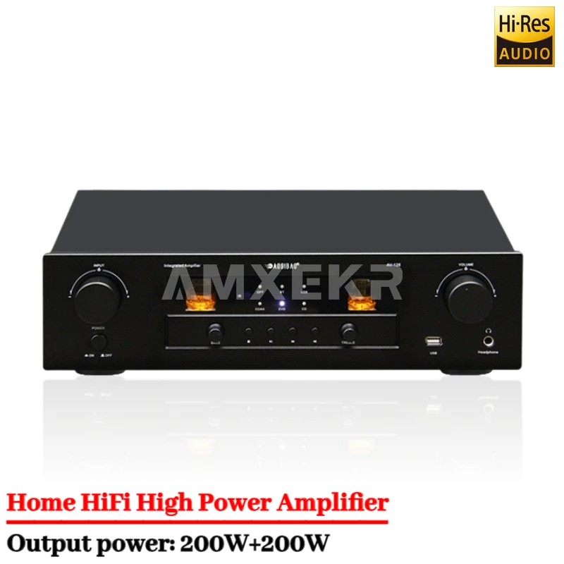 Усилитель AOSIBAO HiFi высокой мощности с регулировкой высоких и низких частот, ламповым предусилителем, Bluetooth 5.0, с пультом дистанционного управления, для домашнего аудио
Усилитель AOSIBAO HiFi высокой мощности с регулировкой высоких и низких частот, ламповым предусилителем, Bluetooth 5.0, с пультом дистанционного управления, для домашнего аудио