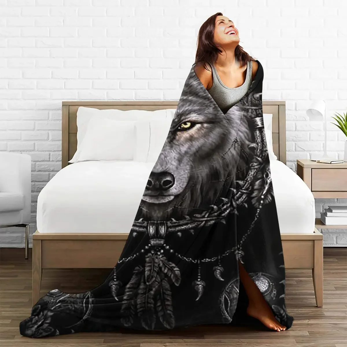 Wolf Animal Baby Blanket Flannel Summer Cartoon Adult Kids Gift Multi-function Throw Soft Blanket for Sofa Bedroom Rug Piece
Wolf Animal Baby Blanket Flannel Summer Cartoon Adult Kids Gift Multi-function Throw Soft Blanket for Sofa Bedroom Rug Piece