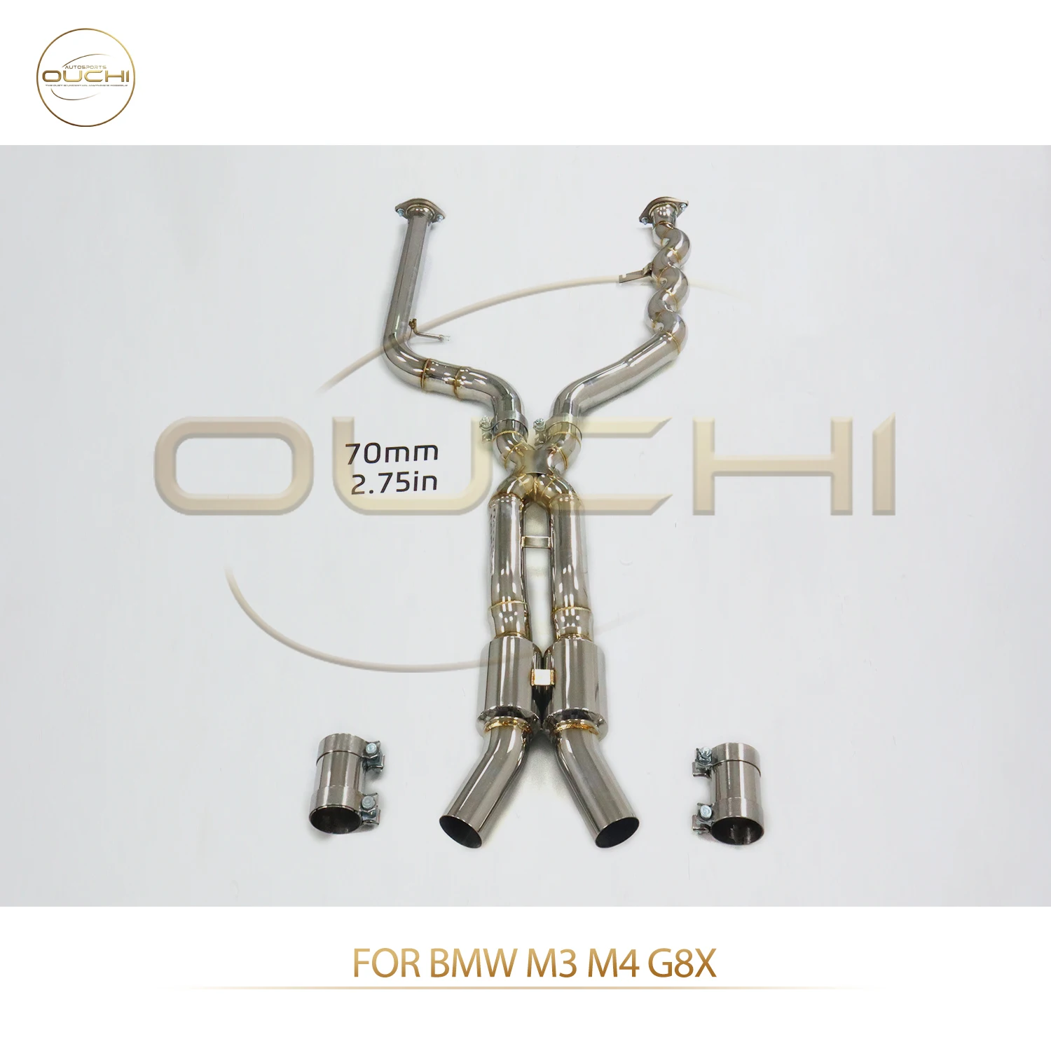 OUCHI Factory Direct Sales SS304 Middle Pipe for BMW M3 M4 G8X X-Pipe Design Easy Install Exhaust Car Accessories Equal Length
OUCHI Factory Direct Sales SS304 Middle Pipe for BMW M3 M4 G8X X-Pipe Design Easy Install Exhaust Car Accessories Equal Length