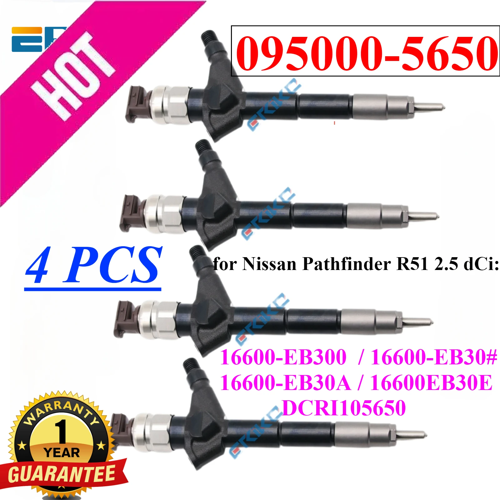 4 шт. 16600-EB300 Дизельный инжектор 095000 -5650 Сопло насоса двигателя 16600EB30A для Nissan Pathfinder R51 16600-EB30A 16600-EB30E
4 шт. 16600-EB300 Дизельный инжектор 095000 -5650 Сопло насоса двигателя 16600EB30A для Nissan Pathfinder R51 16600-EB30A 16600-EB30E