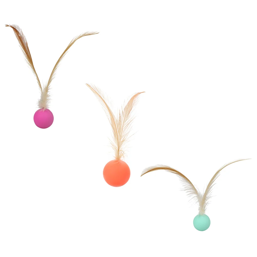 3 Pcs Funny Cat Jumping Ball Elastic Toy Interactive Balls Pet Supplies Feather Football Toys Dog Playthings Kitten 
3 Pcs Funny Cat Jumping Ball Elastic Toy Interactive Balls Pet Supplies Feather Football Toys Dog Playthings Kitten