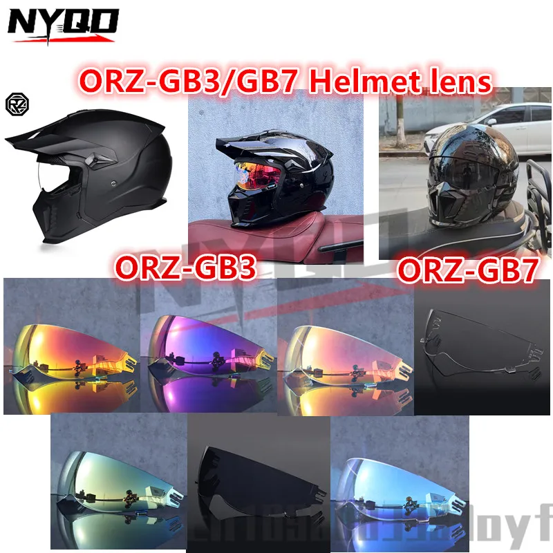 Original ORZ GB3/GB7 Helmet Lens Retro Full Face Helmet Lens PC Material Fantasy Blue Night Vision Lens
Original ORZ GB3/GB7 Helmet Lens Retro Full Face Helmet Lens PC Material Fantasy Blue Night Vision Lens