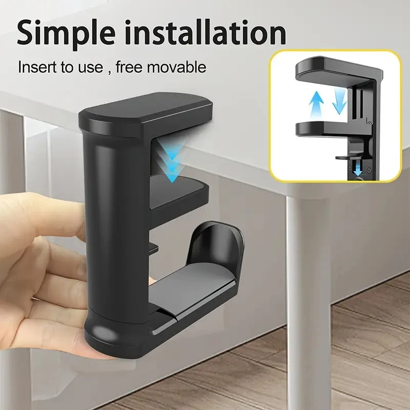 Держатель контроллера наушников без удара на 360° ° Вращающаяся подставка для наушников для настольных вешалок для геймпада, регулируемый крючок без перфорации с зажимом
Держатель контроллера наушников без удара на 360° ° Вращающаяся подставка для наушников для настольных вешалок для геймпада, регулируемый крючок без перфорации с зажимом