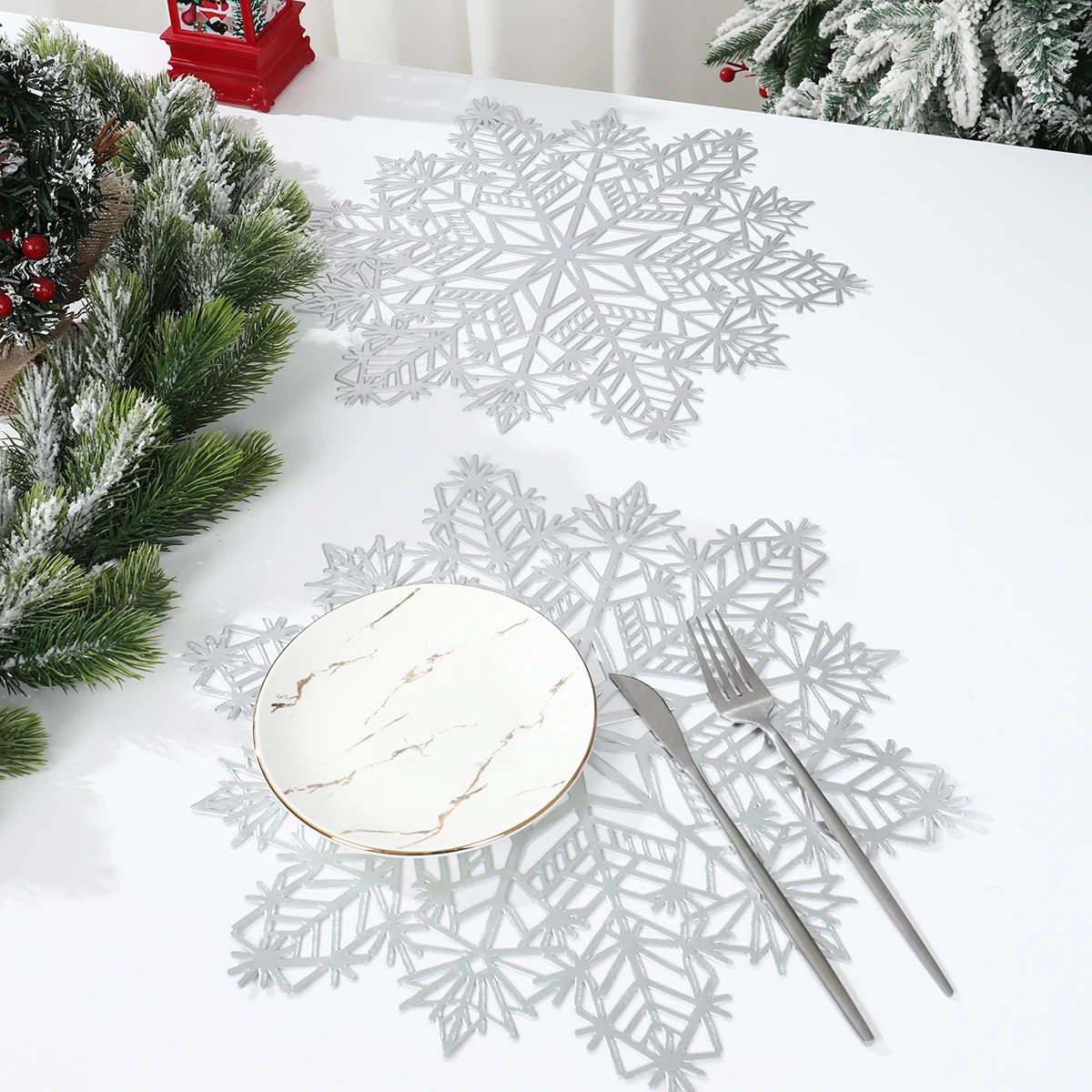 Christmas Snowflake Placemats Merry Christmas Decoration for Home 2024 Placemat Xmas Ornaments Navidad Natal New Year Gift 2025
Christmas Snowflake Placemats Merry Christmas Decoration for Home 2024 Placemat Xmas Ornaments Navidad Natal New Year Gift 2025