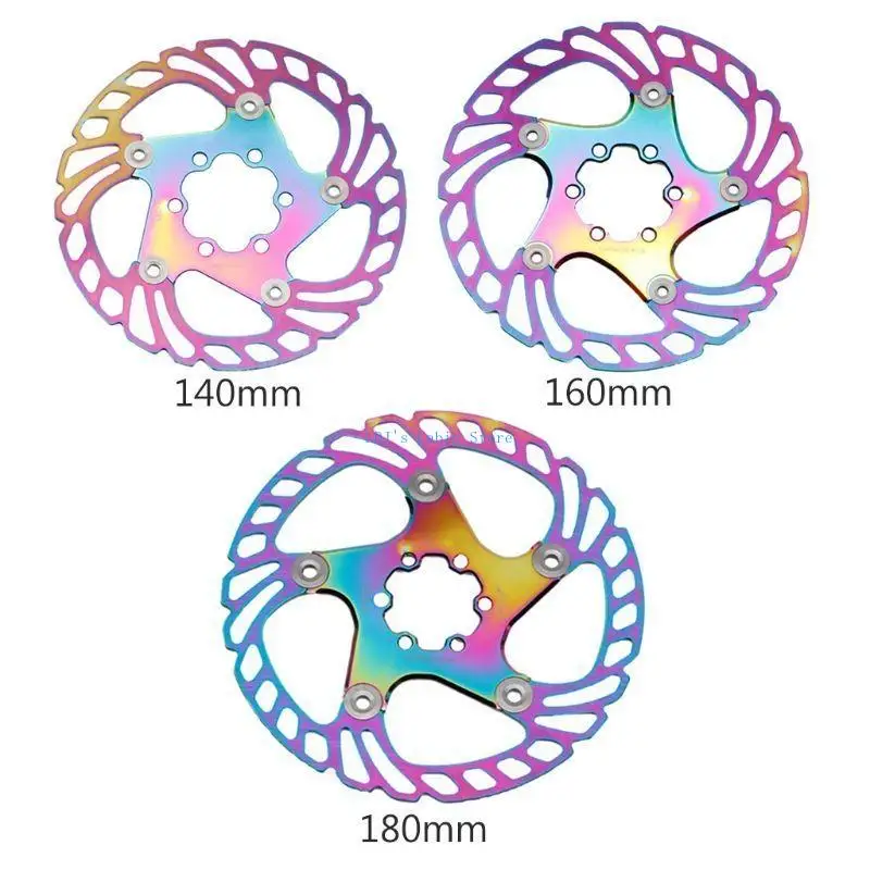 XXFC Colorful Brake Cooling Disc Practical MTB Road Bike Floating Rotor Cool Down Rainbow Rotors 140/160/180mm
XXFC Colorful Brake Cooling Disc Practical MTB Road Bike Floating Rotor Cool Down Rainbow Rotors 140/160/180mm
