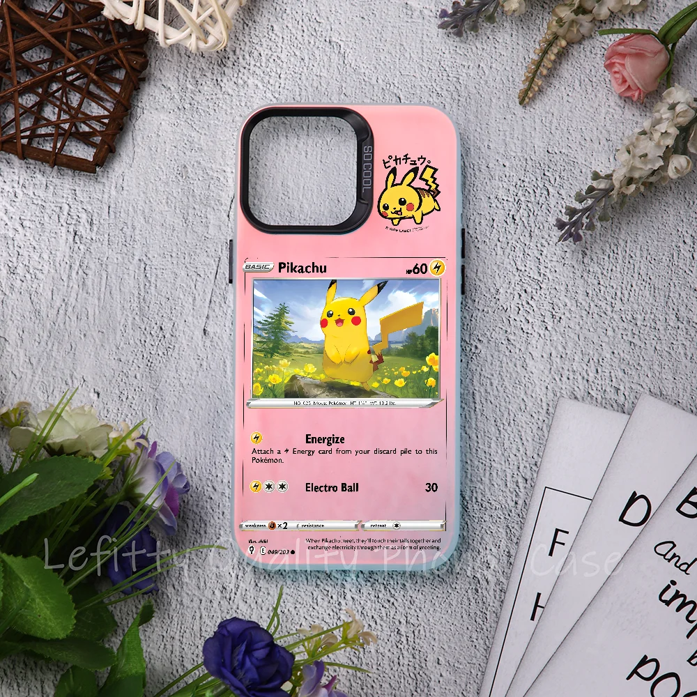 Pikachu Card Design Kawaii Phone Case Laser Metallic For IPhone 16 15 14 13 12 11 Pro Max Matte Aurora Multicolor Gradient Cover
Pikachu Card Design Kawaii Phone Case Laser Metallic For IPhone 16 15 14 13 12 11 Pro Max Matte Aurora Multicolor Gradient Cover