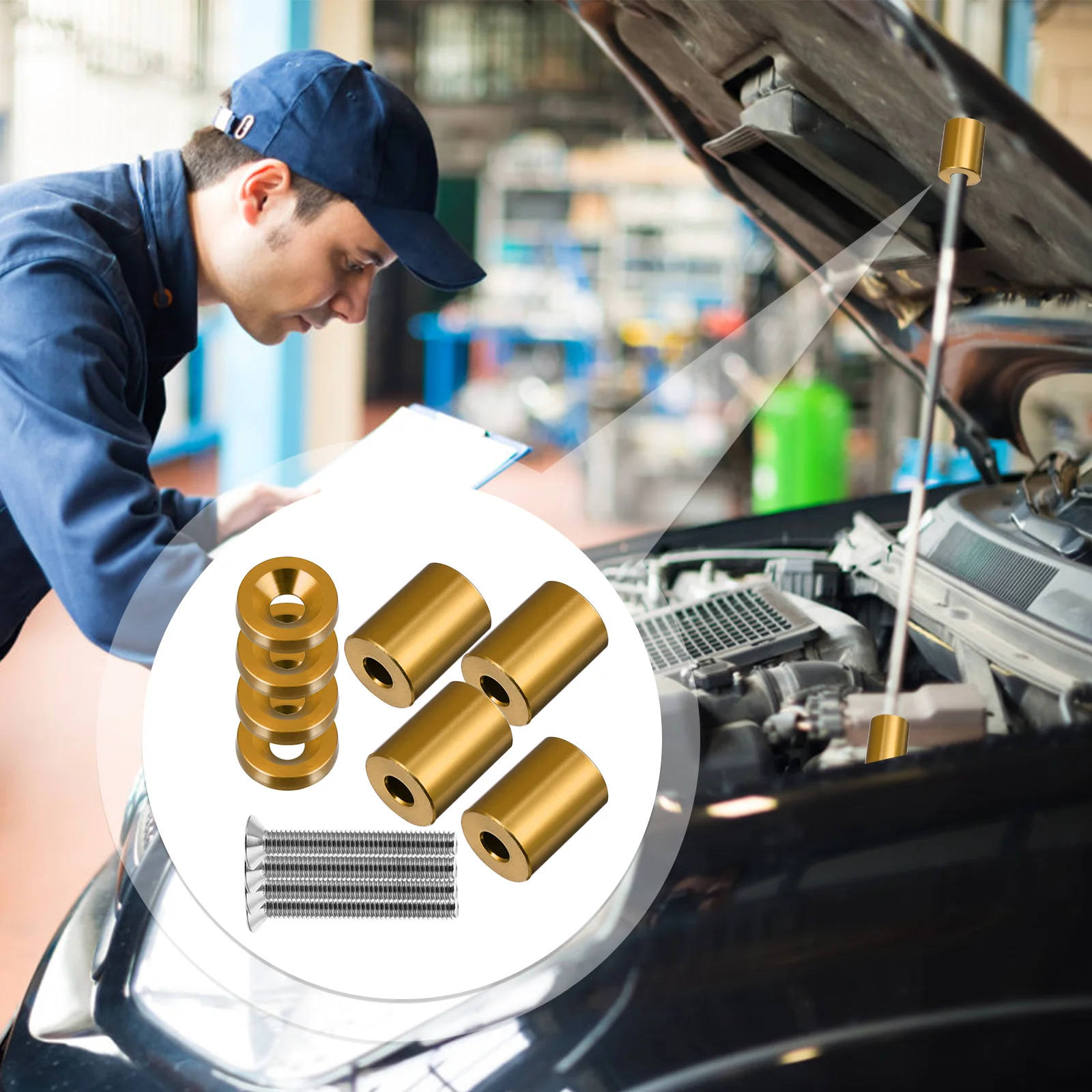 Hood Engine Riser Ventilation Spacer Kit Replacement Parts Cover Aluminum Alloy
Hood Engine Riser Ventilation Spacer Kit Replacement Parts Cover Aluminum Alloy