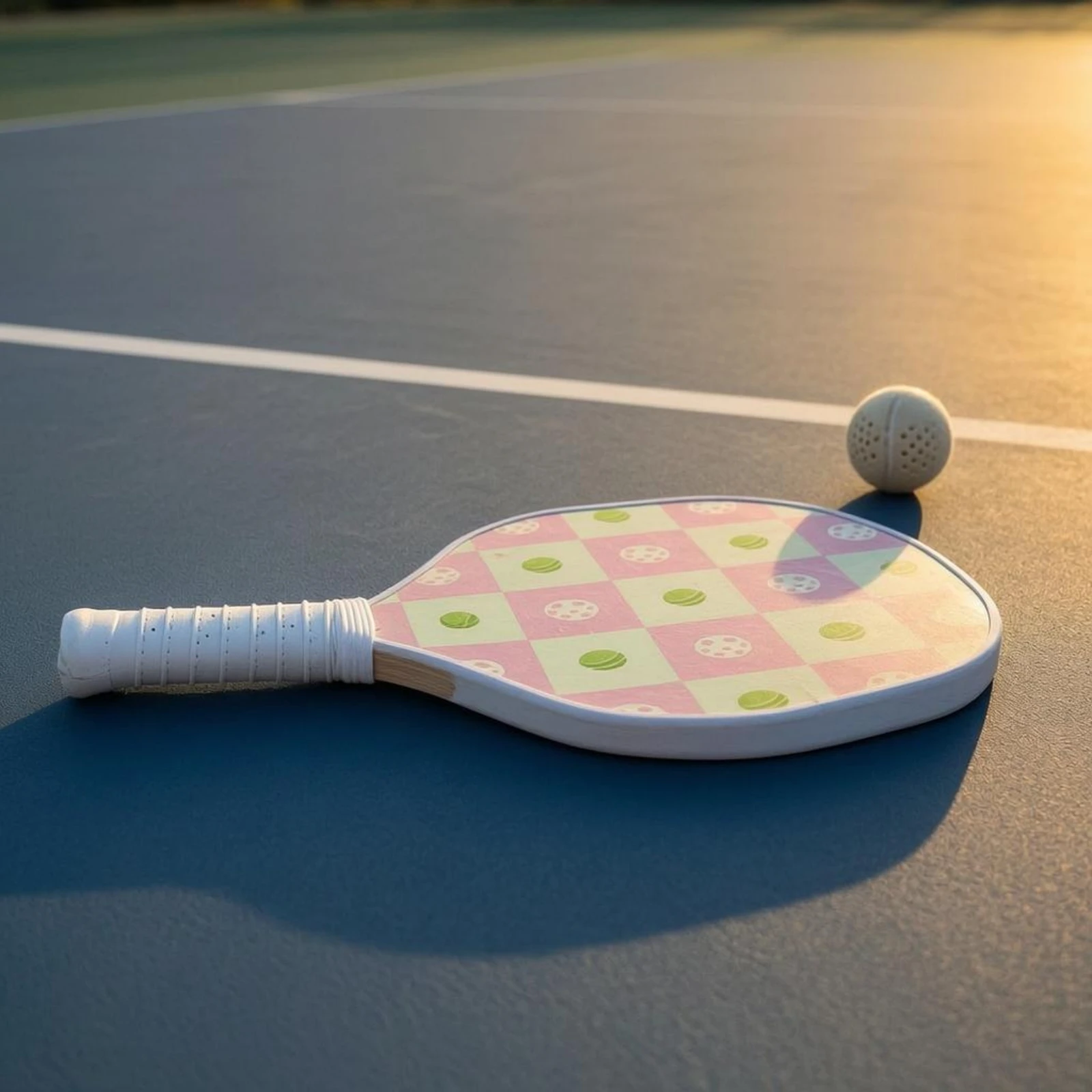 Pink Checkered Pickleball Paddle Textured Grip 9-Layer Wood Pickleball Paddle Court Gear Better Control Large Optimal Hitting
Pink Checkered Pickleball Paddle Textured Grip 9-Layer Wood Pickleball Paddle Court Gear Better Control Large Optimal Hitting