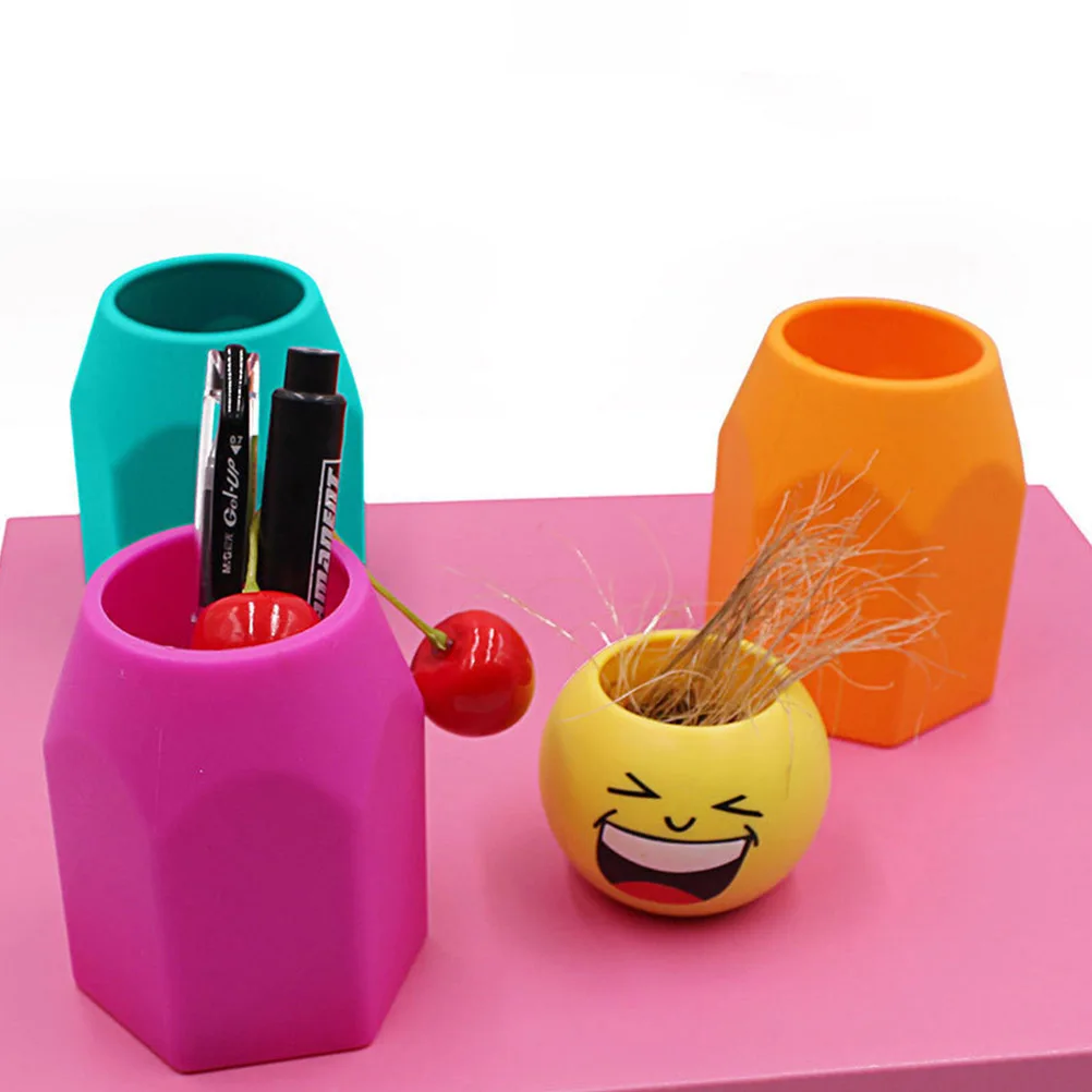 Round Pen Container Desk Organizer Desktop Holder Stationery Multifunction Silicone
Round Pen Container Desk Organizer Desktop Holder Stationery Multifunction Silicone