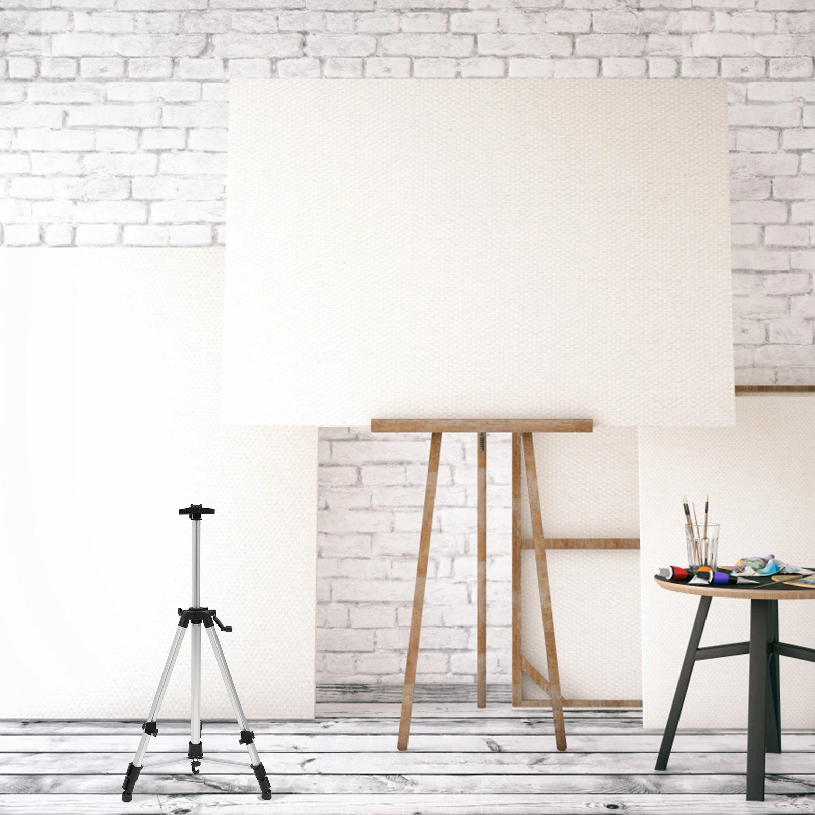 Foldable Easel Aluminum Sketch Board Silver Adjustable Height Painting St Drawing Rack Portable Tripod Display Outdoor Classroom
Foldable Easel Aluminum Sketch Board Silver Adjustable Height Painting St Drawing Rack Portable Tripod Display Outdoor Classroom