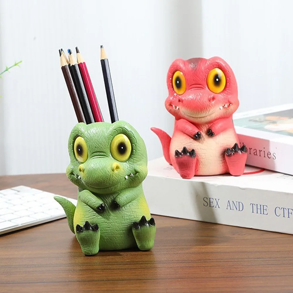 Resin Craft Dinosaur Pen Holder Ornaments Large Capacity Desktop Storage Decor Dinosaur Cartoon Pencil Storage Box
Resin Craft Dinosaur Pen Holder Ornaments Large Capacity Desktop Storage Decor Dinosaur Cartoon Pencil Storage Box