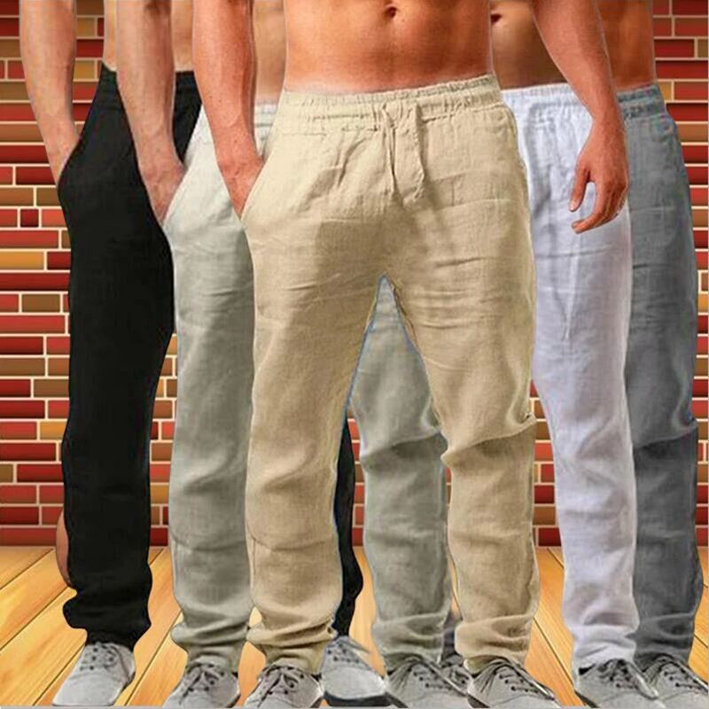 Hot Sale Cotton Linen Pants Men Spring Autumn New Casual Loose Sweatpants Solid Color Linen Trousers Fitness Pants For Men 4XL
Hot Sale Cotton Linen Pants Men Spring Autumn New Casual Loose Sweatpants Solid Color Linen Trousers Fitness Pants For Men 4XL