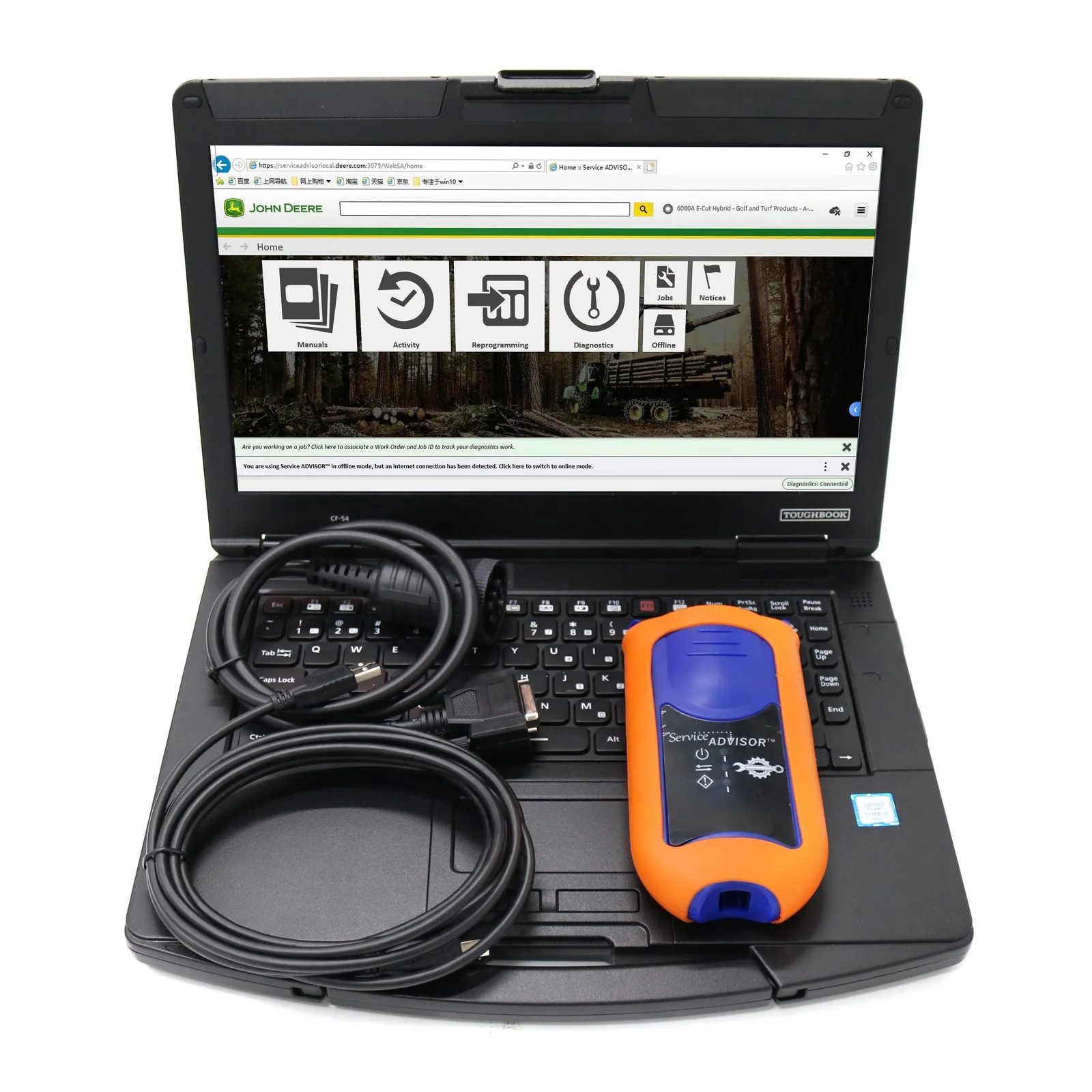 For John Deere with V5.3 software SSD EDL V2 ElectronicLink Truck Diagnostic Kit
For John Deere with V5.3 software SSD EDL V2 ElectronicLink Truck Diagnostic Kit