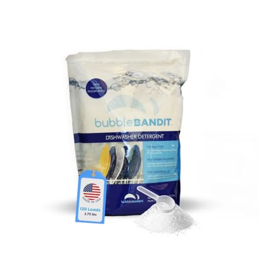 Dishwasher Powder Detergent with Phosphate for Hard Water All-in-One Soak Wash Rinse White Crystals Spotless Clean Guaranteed
Dishwasher Powder Detergent with Phosphate for Hard Water All-in-One Soak Wash Rinse White Crystals Spotless Clean Guaranteed