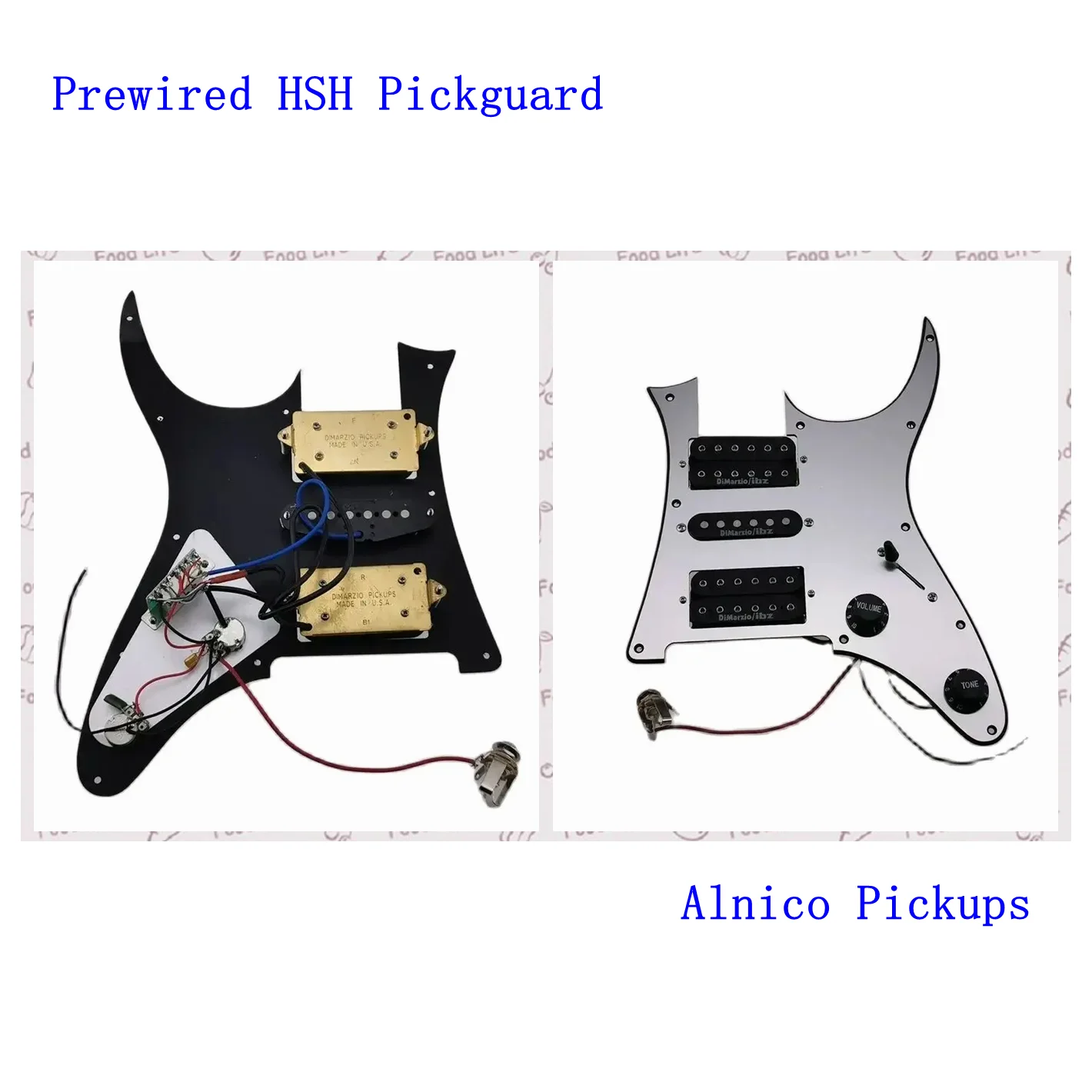 Prewired HSH Pickguard for RG2550Z Electric Guitar Alnico 5 Pickups 1 Set Guitar Parts
Prewired HSH Pickguard for RG2550Z Electric Guitar Alnico 5 Pickups 1 Set Guitar Parts