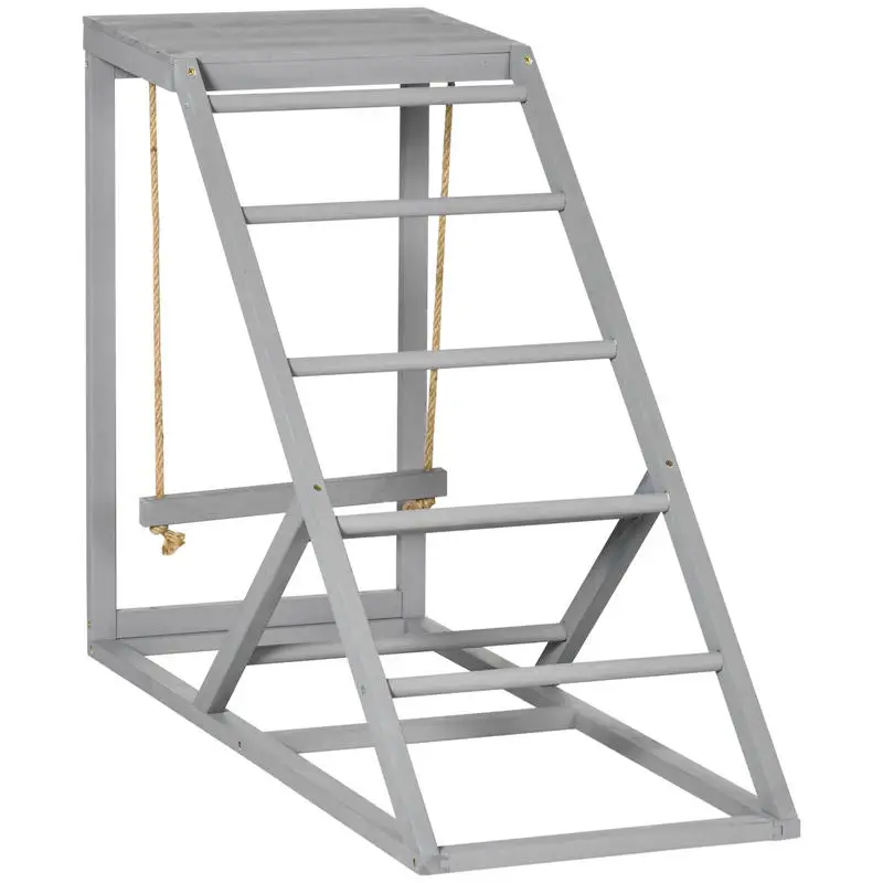 PawHut Chicken Activity Play for Healthy & Happy Animals, Swing Set with Chicken Perches & Hen Ladder, Chicken Coop Toy, Gray
PawHut Chicken Activity Play for Healthy & Happy Animals, Swing Set with Chicken Perches & Hen Ladder, Chicken Coop Toy, Gray