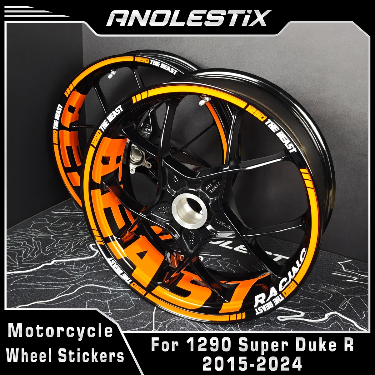 Наклейка на колесо мотоцикла AnoleStix для KTM 1290 Super Duke R 2015-2024, декоративная лента в полоску на ободе, наклейки на ступицу
Наклейка на колесо мотоцикла AnoleStix для KTM 1290 Super Duke R 2015-2024, декоративная лента в полоску на ободе, наклейки на ступицу