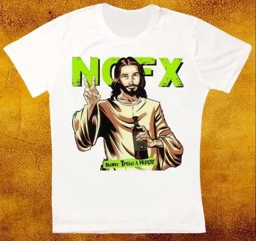 Nofx Never Trust A Hippy Punk Rock Band Retro Vintage Hipster Unisex Tshirt 1736 New Mens Spring Summer Dress Short Sleeve
Nofx Never Trust A Hippy Punk Rock Band Retro Vintage Hipster Unisex Tshirt 1736 New Mens Spring Summer Dress Short Sleeve