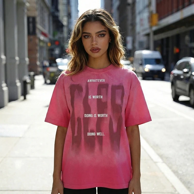 Мужская потертая старая футболка в американском стиле High Street Oversized Y2K, уличная футболка с буквенным рисунком, свободные летние хлопковые топы в стиле панк
Мужская потертая старая футболка в американском стиле High Street Oversized Y2K, уличная футболка с буквенным рисунком, свободные летние хлопковые топы в стиле панк