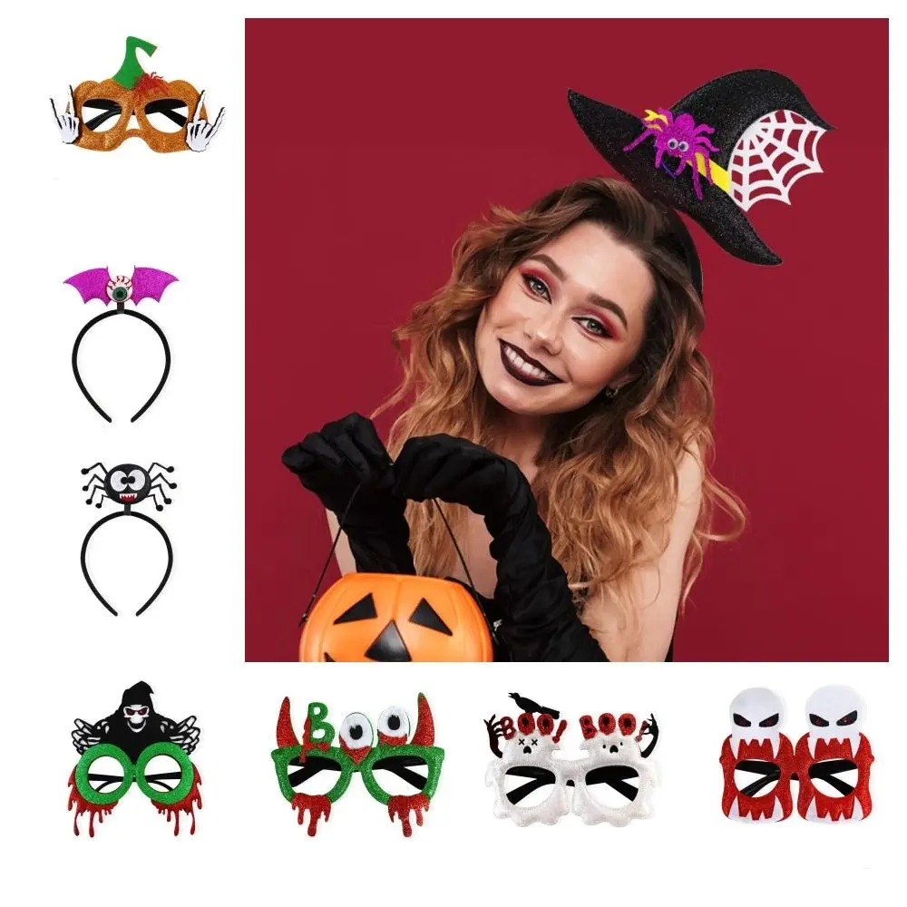 Bats Halloween Headband Pumpkins Headwear Halloween Eyeglasses Frame Headdress DIY Hair Accessories Spider Hair Hoop Children
Bats Halloween Headband Pumpkins Headwear Halloween Eyeglasses Frame Headdress DIY Hair Accessories Spider Hair Hoop Children