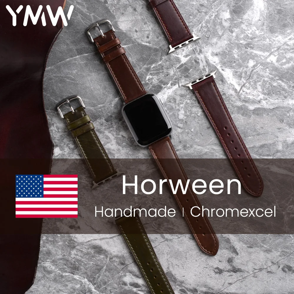 Ремешок YMW Horween Chromexcel для Apple Watch Band 45 мм 44 мм 41 мм 49 мм, ремешок ручной работы из натуральной кожи для iWatch, ультракар 8 7 6
Ремешок YMW Horween Chromexcel для Apple Watch Band 45 мм 44 мм 41 мм 49 мм, ремешок ручной работы из натуральной кожи для iWatch, ультракар 8 7 6
