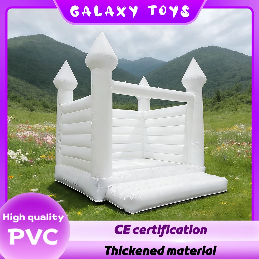 PVC Inflatable Large Bounce House for Kids Wedding Birthday Party Decorations White Bounce House for Adults Kids Commercial
PVC Inflatable Large Bounce House for Kids Wedding Birthday Party Decorations White Bounce House for Adults Kids Commercial