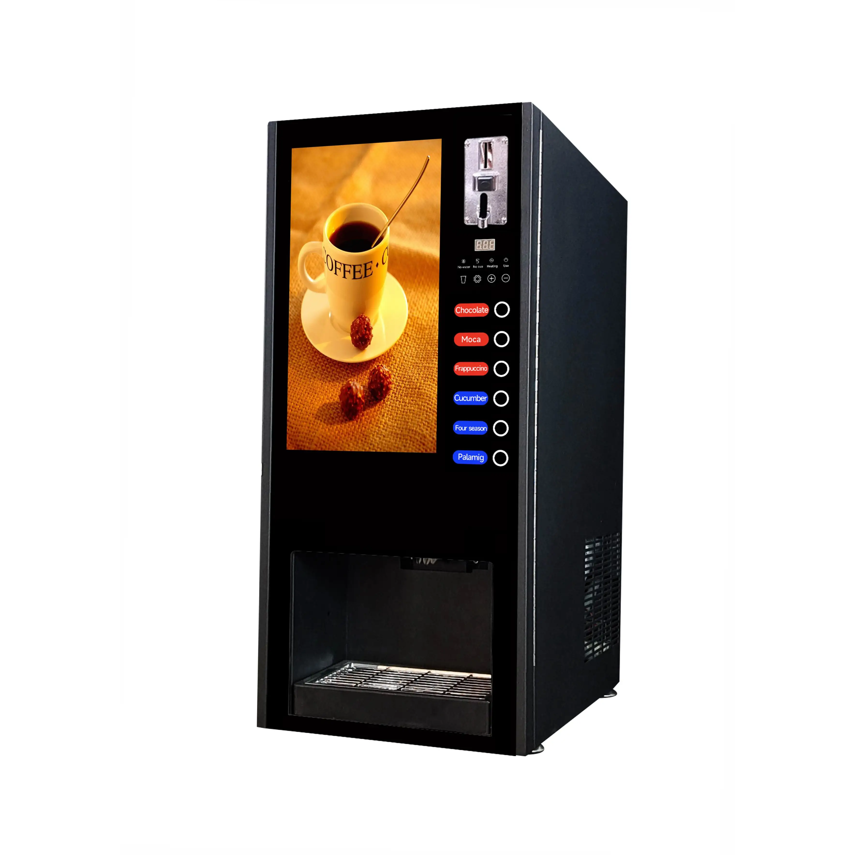 V-30SCT Coin-operated 3 Hot 3 Cold Instant Coffee Vending Machine Coin Coffee Machine Automatic Coffee Dispenser
V-30SCT Coin-operated 3 Hot 3 Cold Instant Coffee Vending Machine Coin Coffee Machine Automatic Coffee Dispenser