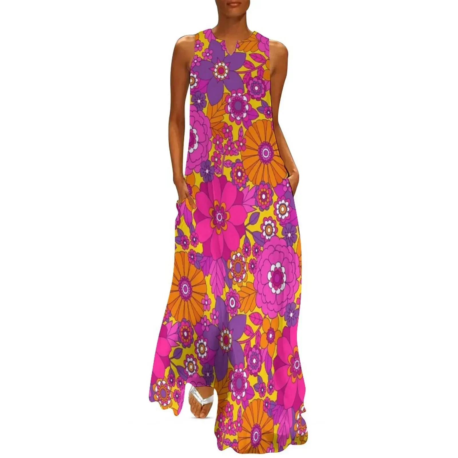 Groovy Blooms Long Dress Aesthetic clothing woman dress women formal occasion dresses women dress
Groovy Blooms Long Dress Aesthetic clothing woman dress women formal occasion dresses women dress