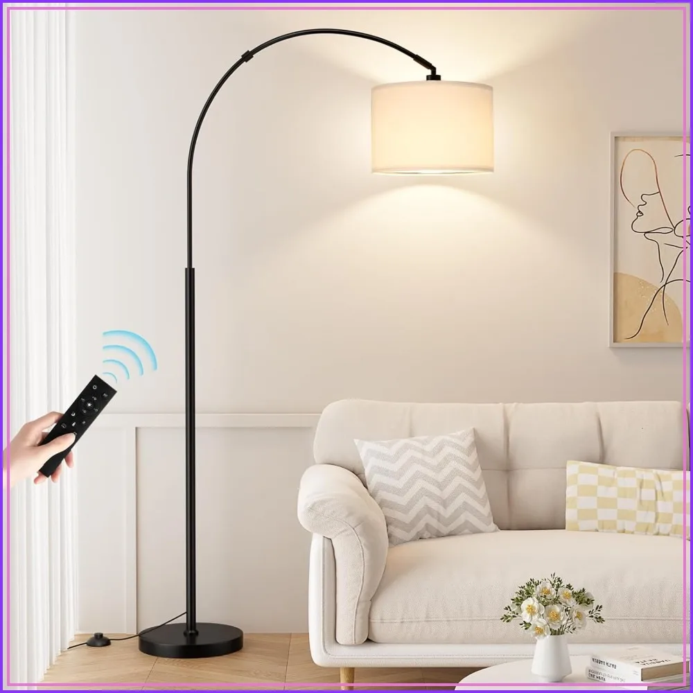 Dimmable Arc Floor Lamp with Remote, Adjustable Color & Brightness, Rotating Head, Over Couch Reading Light for Living Room
Dimmable Arc Floor Lamp with Remote, Adjustable Color & Brightness, Rotating Head, Over Couch Reading Light for Living Room