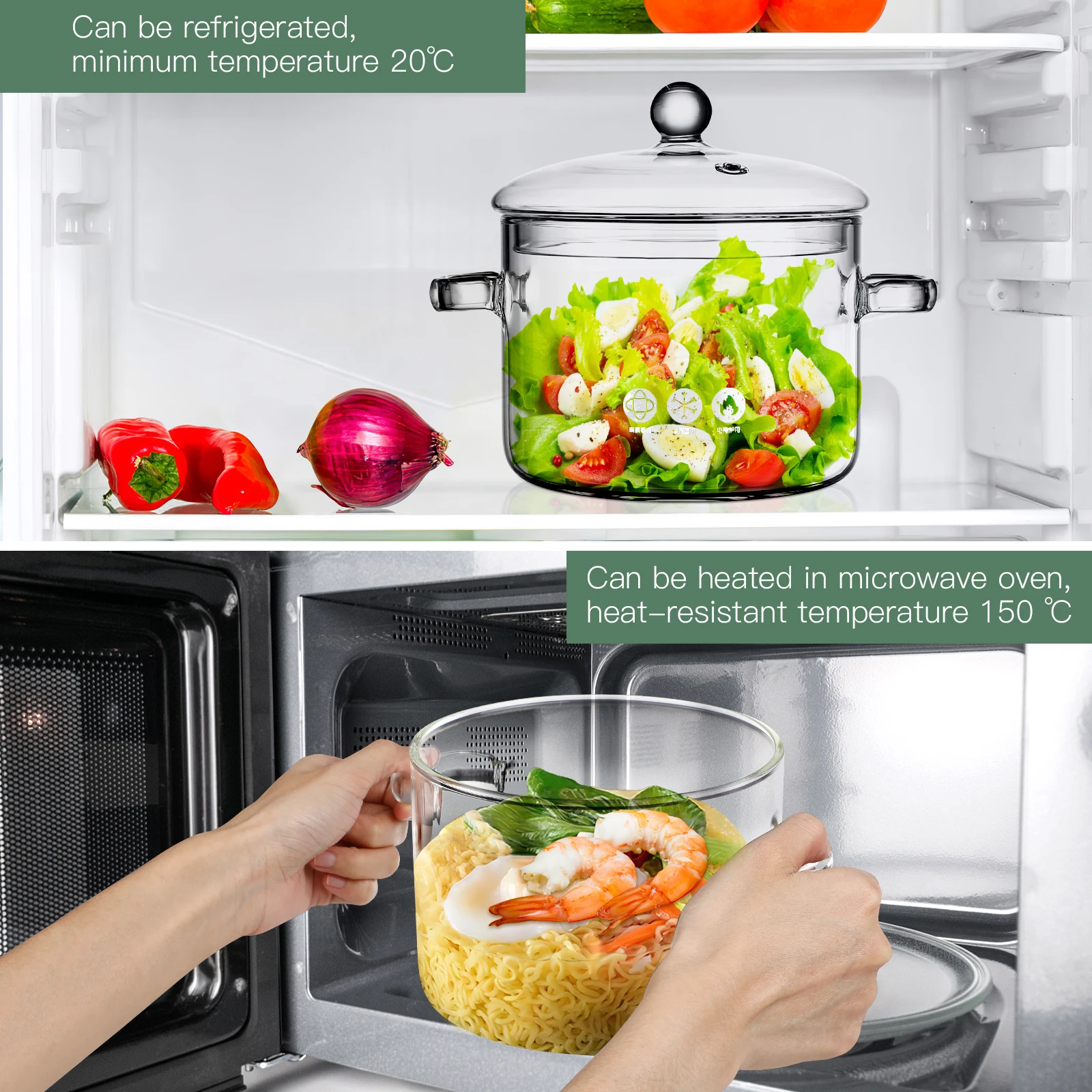 Clear Glass Soup Pot with Lid High Borosilicate Transparent Cooking Pot for Vegetables Noodles Pasta Household Kitchen Use
Clear Glass Soup Pot with Lid High Borosilicate Transparent Cooking Pot for Vegetables Noodles Pasta Household Kitchen Use