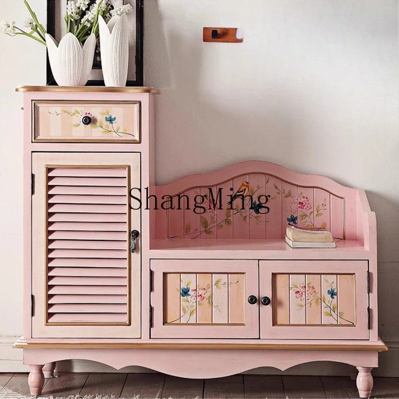 SM household high-end sense simple entrance foyer rural shoe changing stool shoe changing cabinet
SM household high-end sense simple entrance foyer rural shoe changing stool shoe changing cabinet