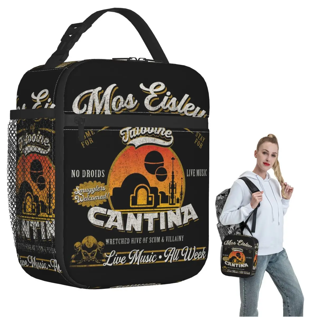 Mos Eisley Cantina Tatooine Dks Insulated Lunch Bag for Women Children Portable Food Boxes Thermal Lunch Box Tote
Mos Eisley Cantina Tatooine Dks Insulated Lunch Bag for Women Children Portable Food Boxes Thermal Lunch Box Tote