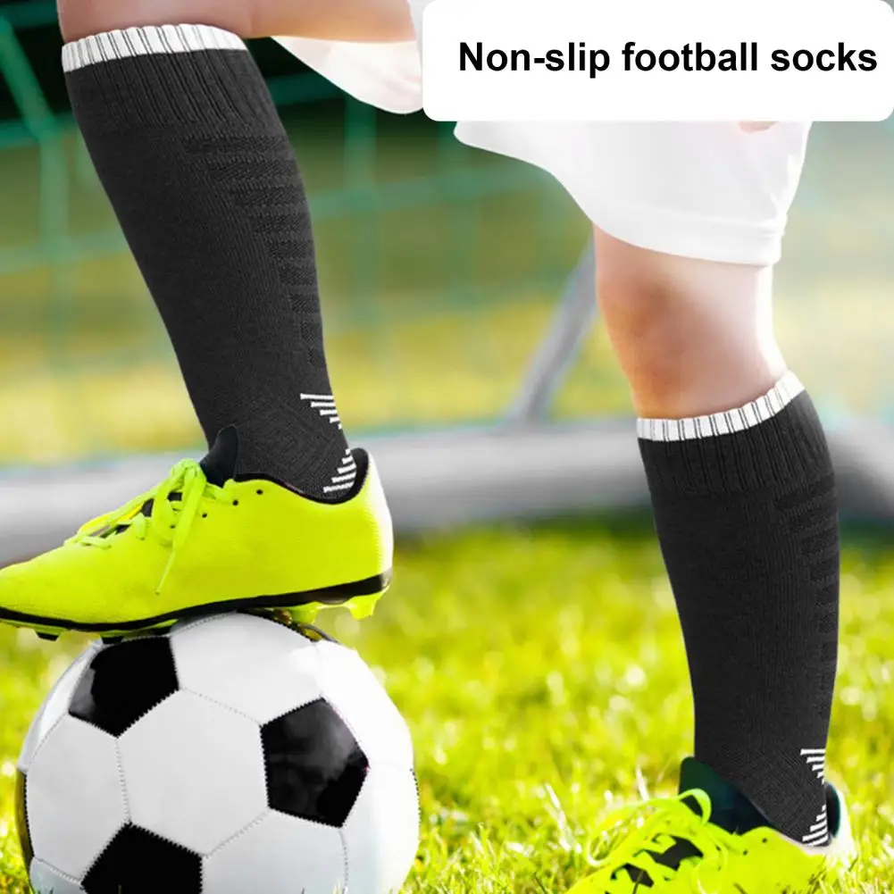 Terry Bottom Long Socks Kids Soccer Compression Socks with Anti-slip Bottom Moisture Wicking Technology Long Tube for Sports
Terry Bottom Long Socks Kids Soccer Compression Socks with Anti-slip Bottom Moisture Wicking Technology Long Tube for Sports